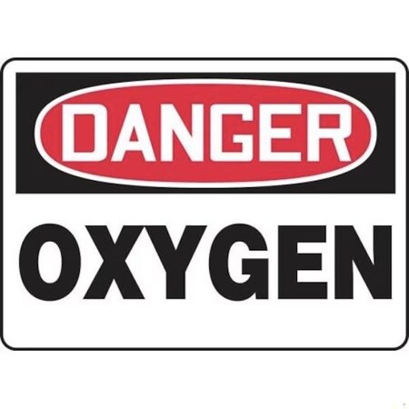 Accuform OSHA DANGER SAFETY SIGN OXYGEN 7 X MCHL168XT MCHL168XT